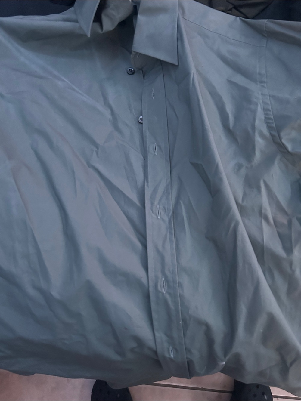 Tommy Hilfiger Men's Lightweight Button-Up Jacket in Gray Blue